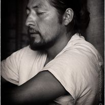 Spiro Photographer Retrato Portrait black-and-white image of 1 person and beard
